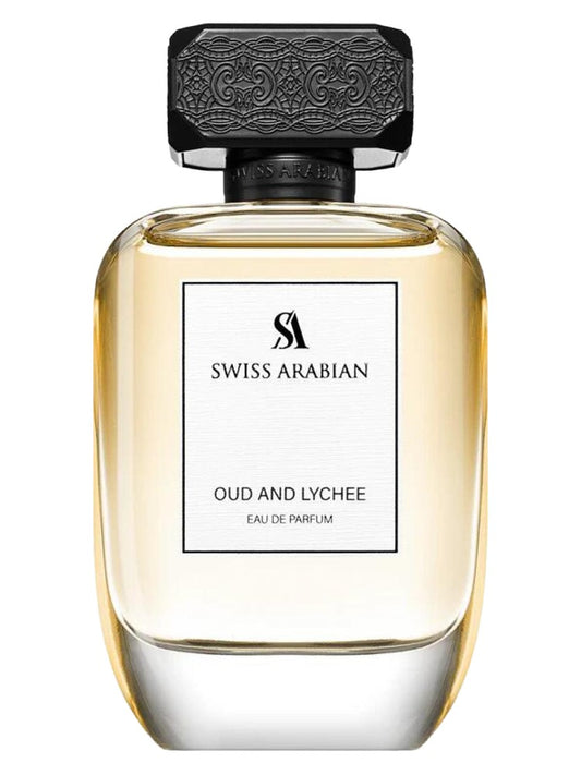 Oud and Lychee by Swiss Arabian perfume bottle